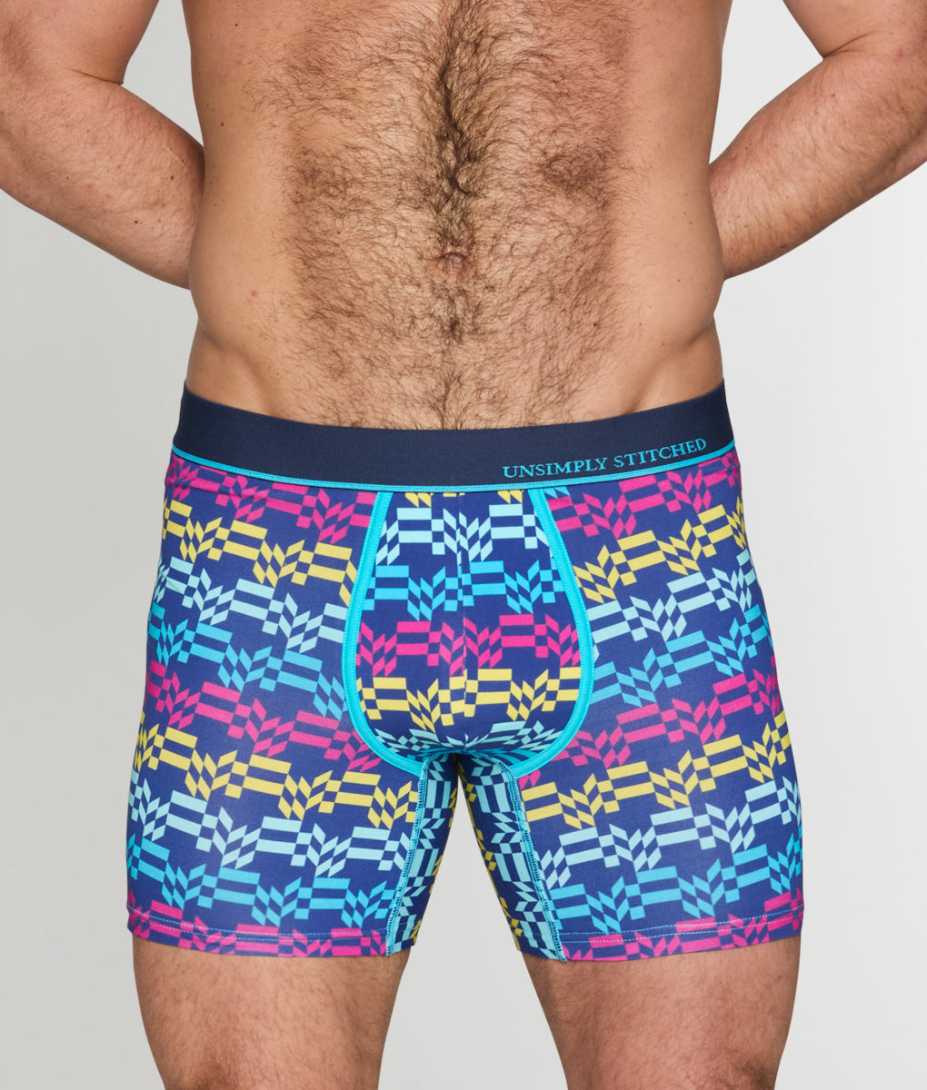 Unsimply Stitched Retro Stripe Boxer Brief