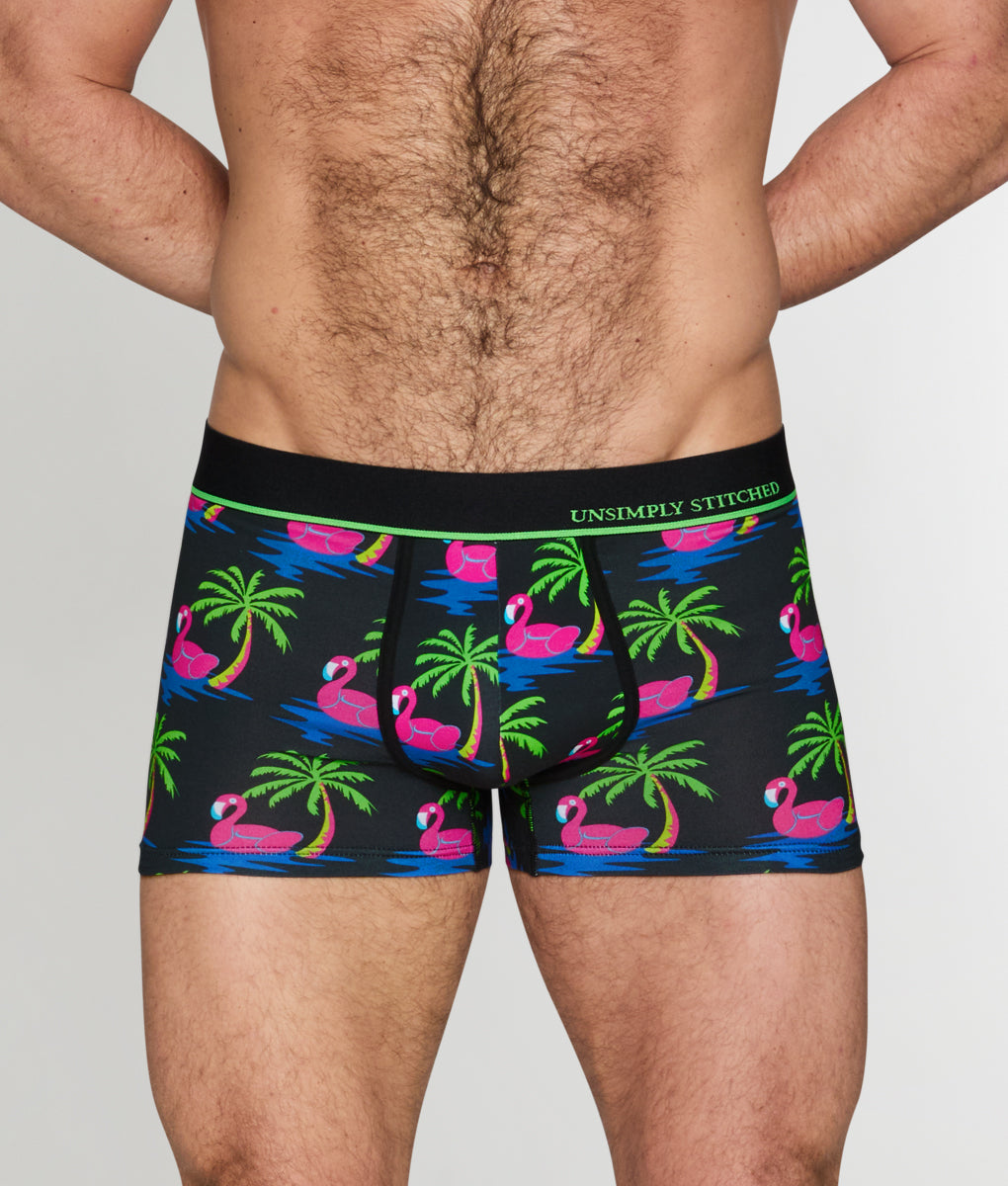 Unsimply Stitched Flamingo Palm Tree Trunk