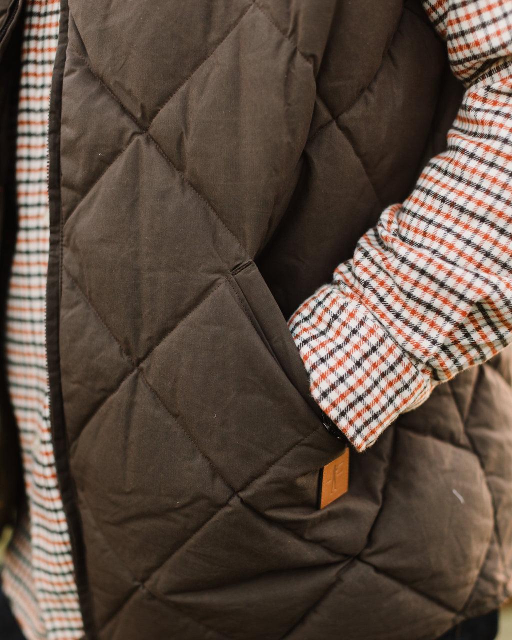Arthur Quilted Waxed Down Vest