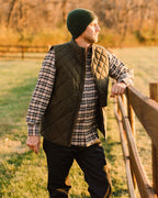 Arthur Quilted Waxed Down Vest