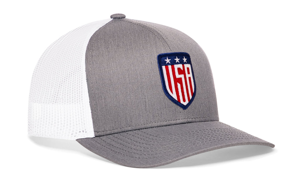 USA Shield Trucker Hat  |  America Snapback