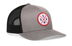 USA Trucker Hat  |  White-Red-Blue America Snapback