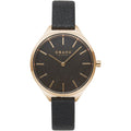 Obaku Women's Kaffe Black Dial Watch - V257LHVNRB