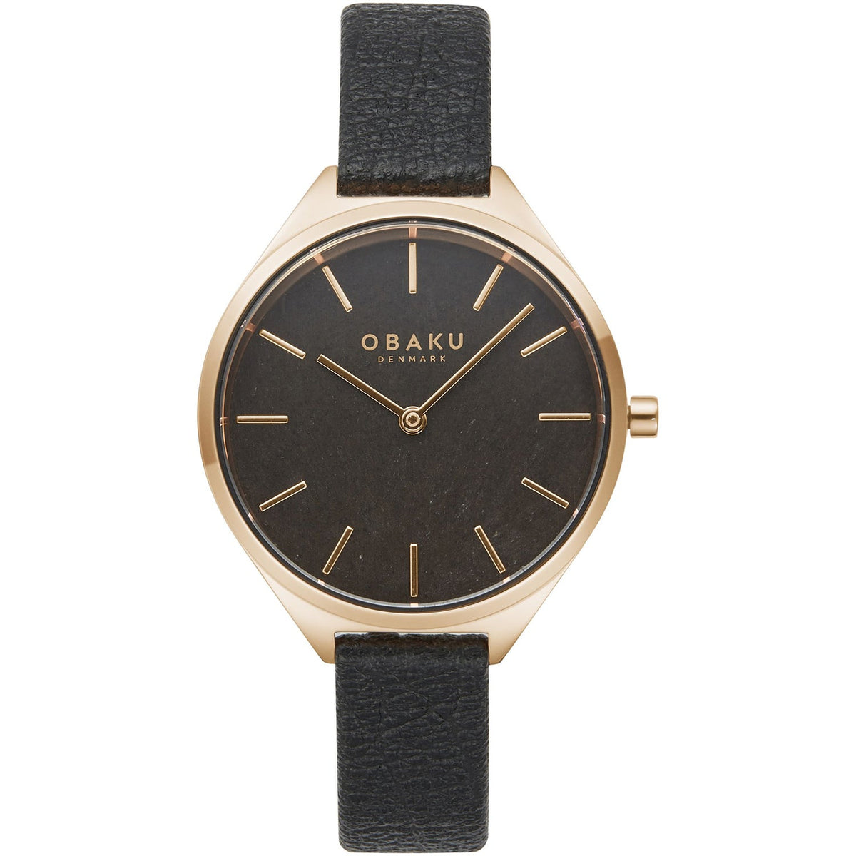Obaku Women's Kaffe Black Dial Watch - V257LHVNRB