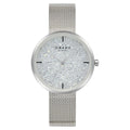 Obaku Women's Glimmer White Dial Watch - V289LHCWMC