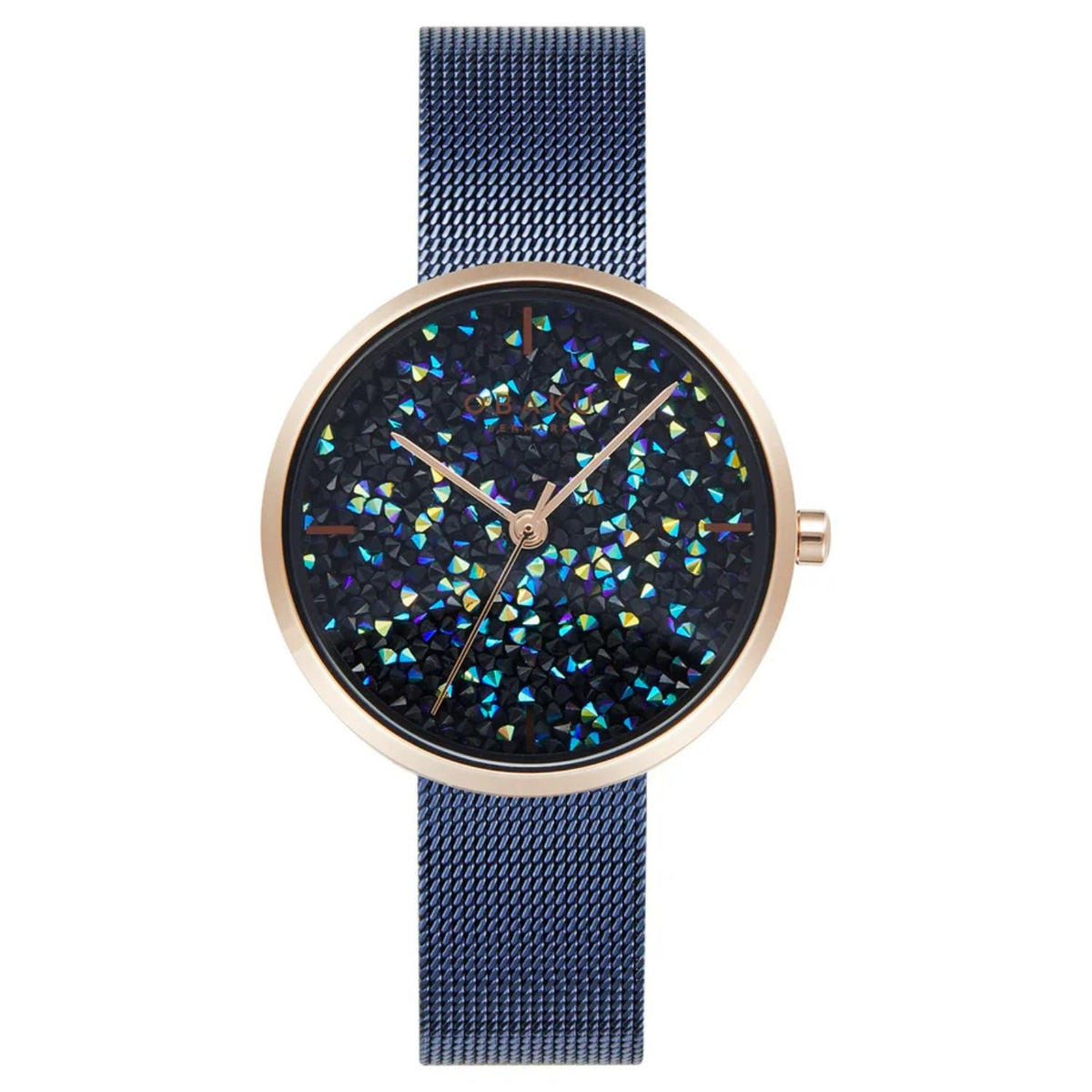 Obaku Women's Glimmer  Dark blue Dial Watch - V289LHVLML