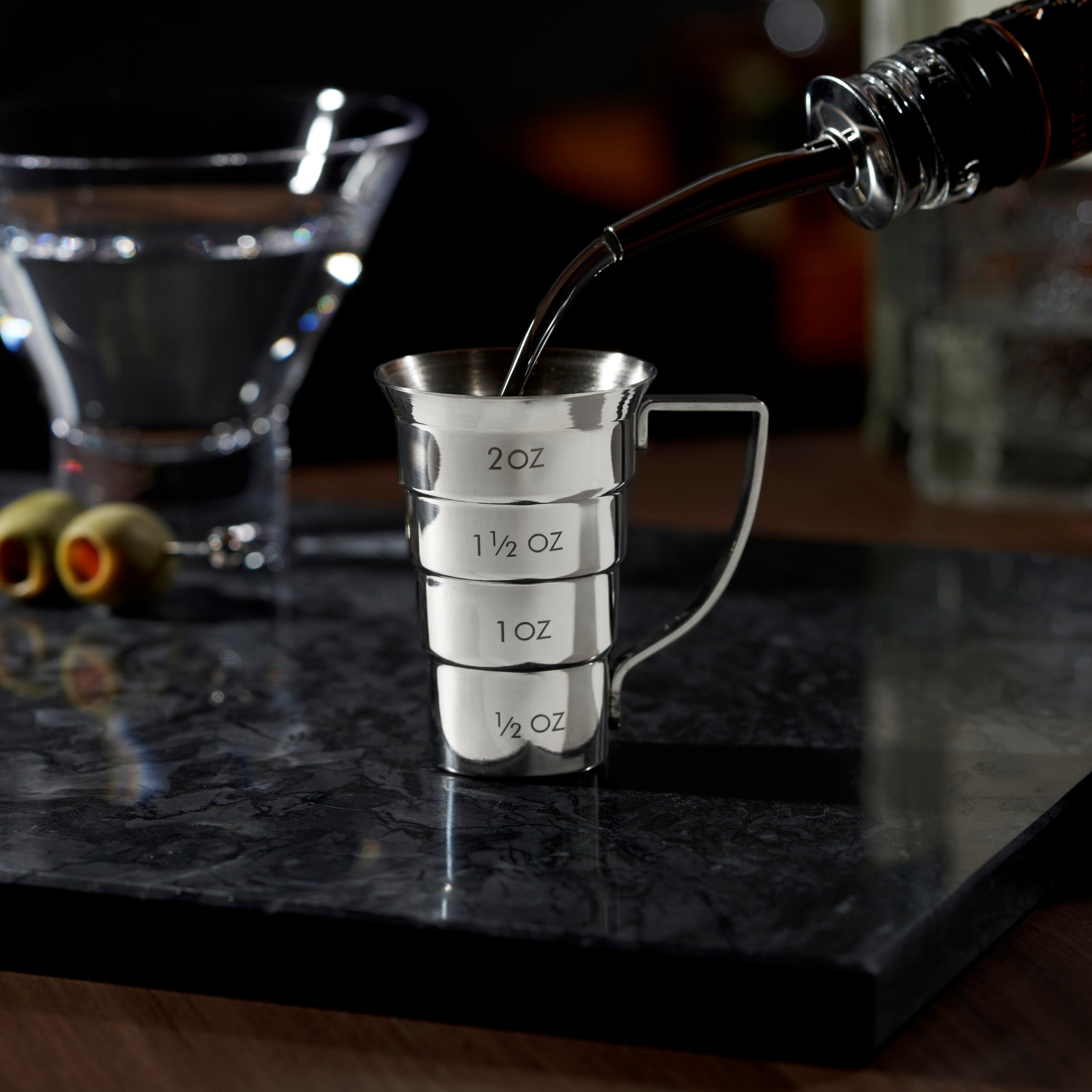 Harrison Stainless Steel Stepped Jigger