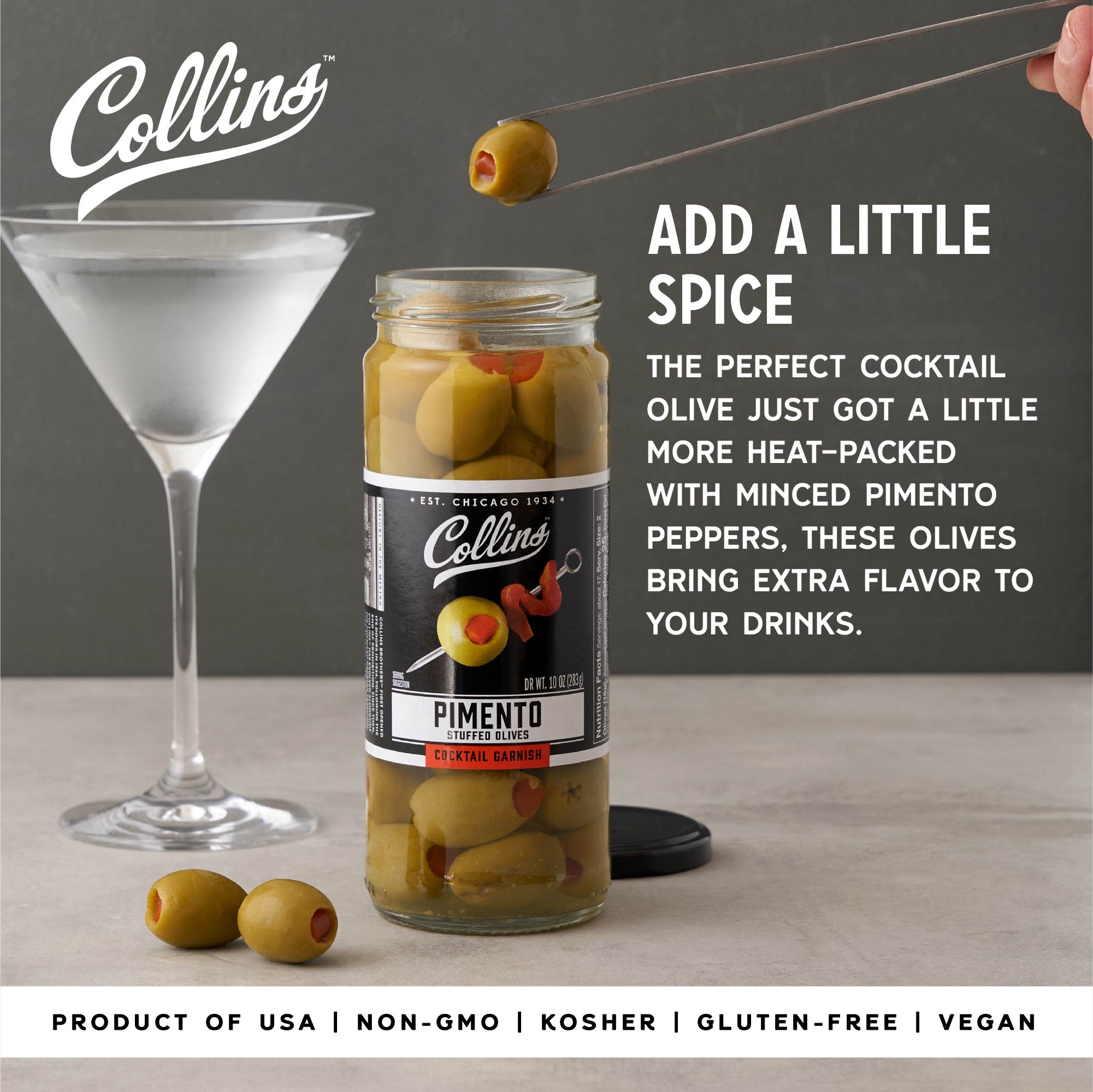Colossal Martini Pimento Olives 10 oz