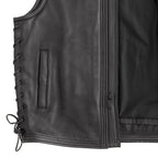 Venom Men's Motorcycle Leather Vest