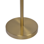 Verve Brassed Gold Floor Lamp with On/Off Switch Adjustable Led Round Base