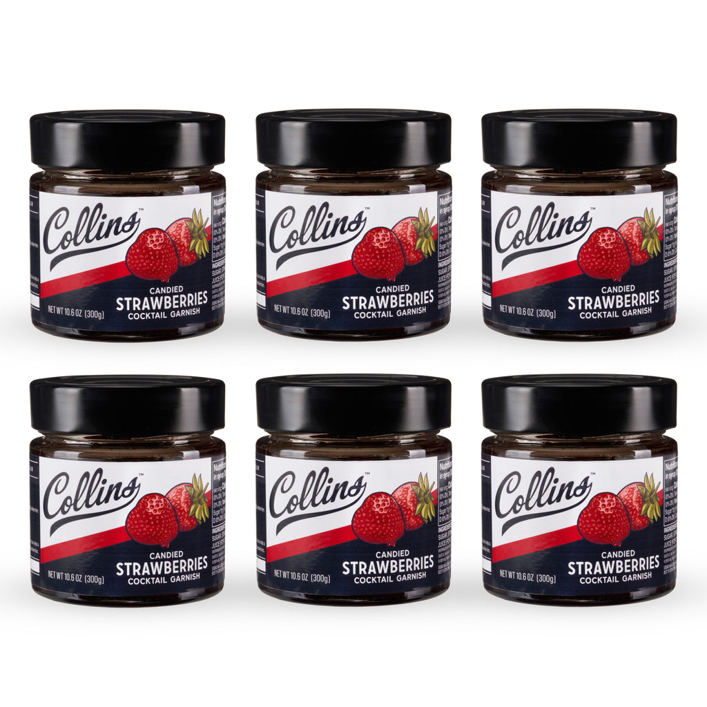 Candied Strawberries in Syrup 10.6 oz , Set of 6