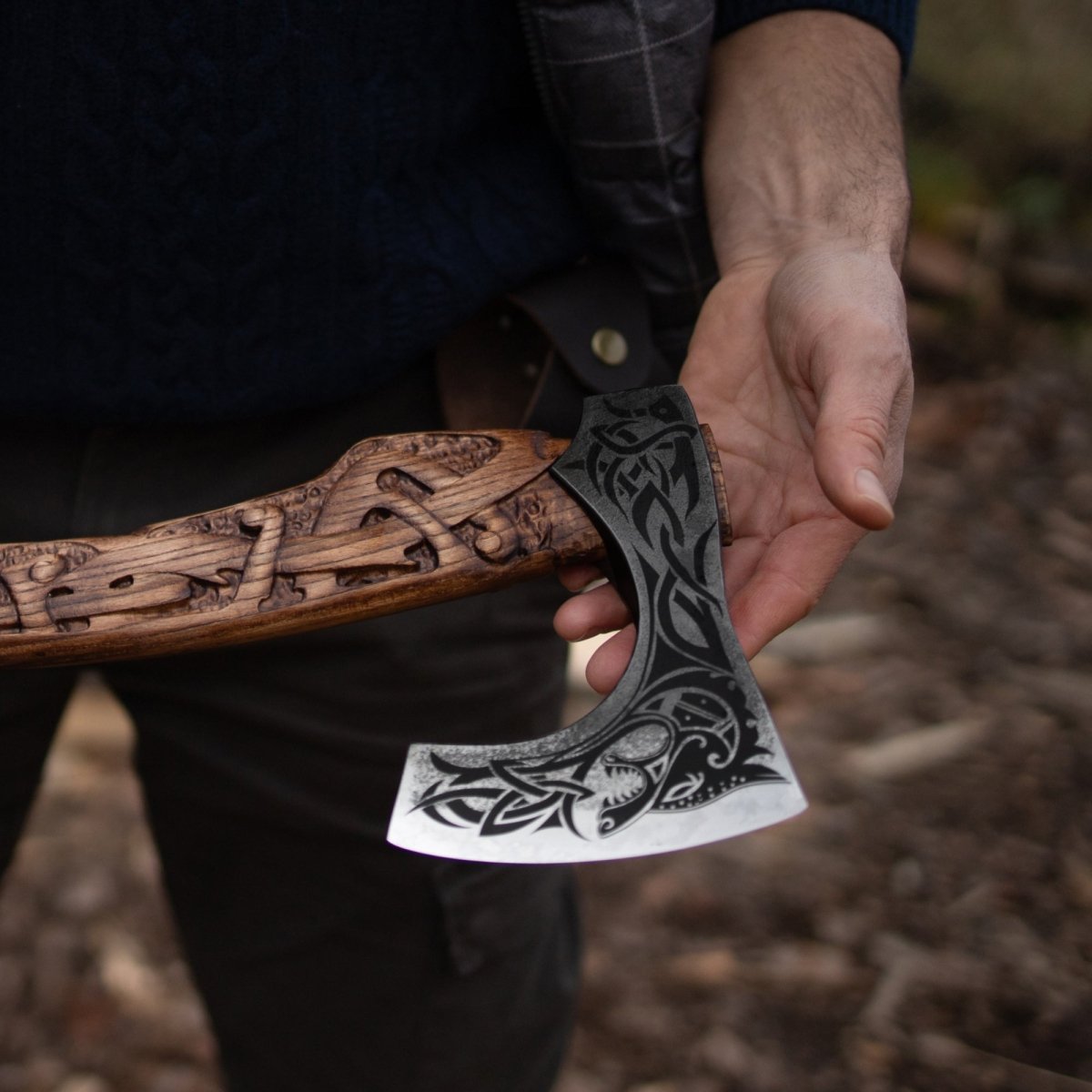 Viking axe handmade Ulfhednar Warriors
