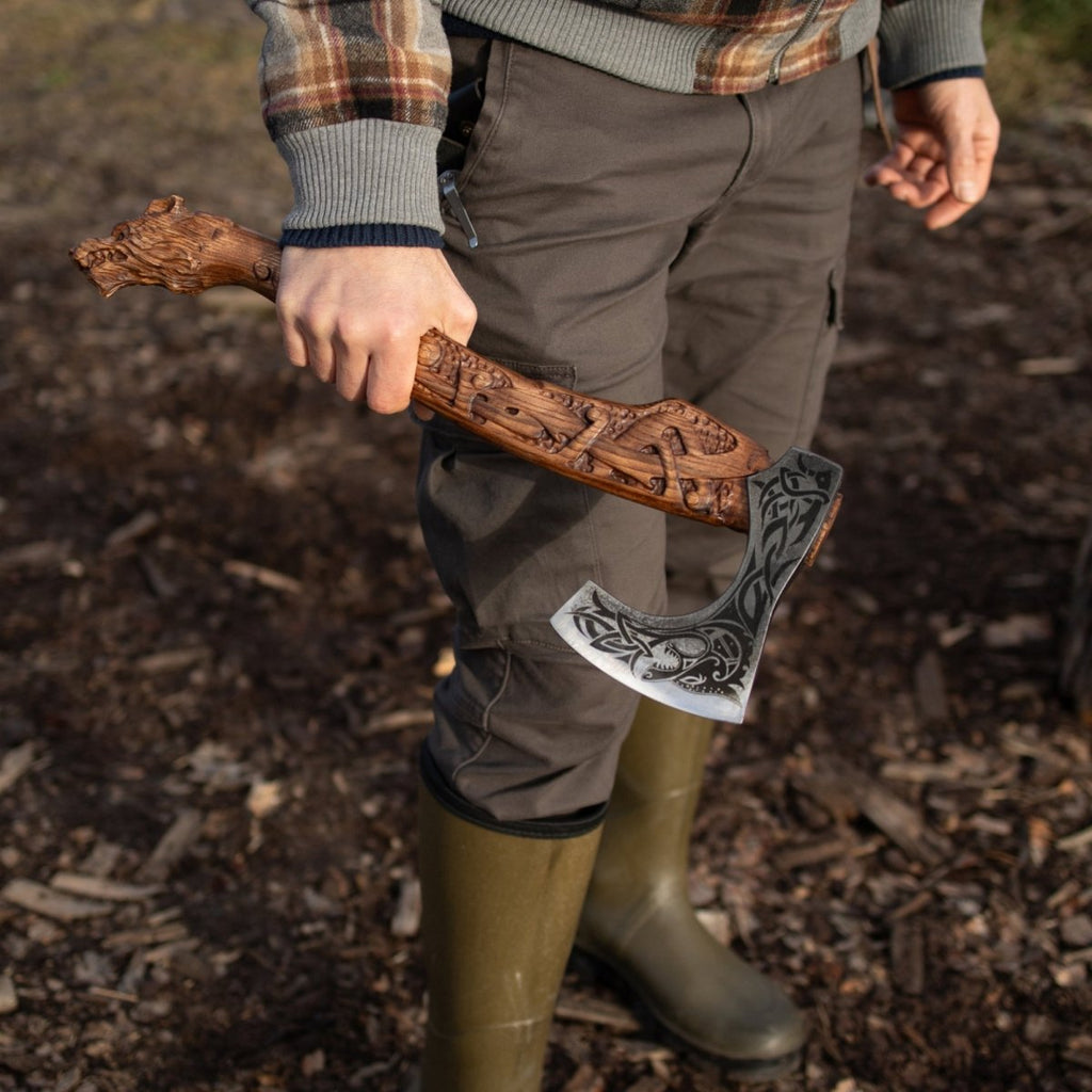 Viking axe handmade Ulfhednar Warriors
