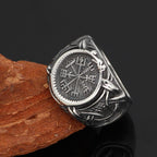 Vikings Vegvisir Stainless Steel Ring