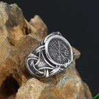 Vikings Vegvisir Stainless Steel Ring