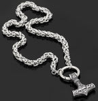 Vikings Mjolnir Stainless Steel King Chain Necklace
