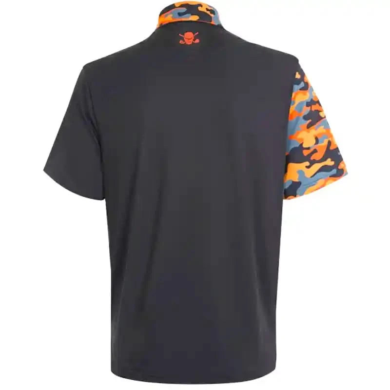 VIP Cool-Stretch Men's Golf Shirt (Black/Orange)