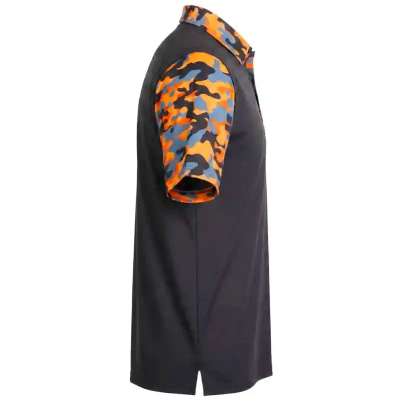 VIP Cool-Stretch Men's Golf Shirt (Black/Orange)