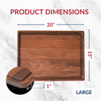 Large Walnut Wood Cutting Board
