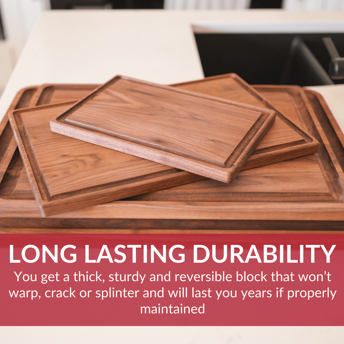 Small Walnut Wood Cutting Board