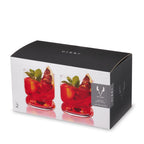 Mercury Crystal Lowball Tumblers, Set of 2