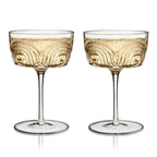 Beau Crystal Cocktail Coupes, Set of 2