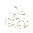 Geo Countertop Wine Rack in Gold