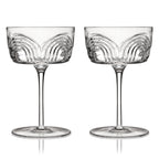 Beau Crystal Cocktail Coupes, Set of 2