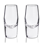 Raye Heavy Base Crystal Shot Glasses Set of 2