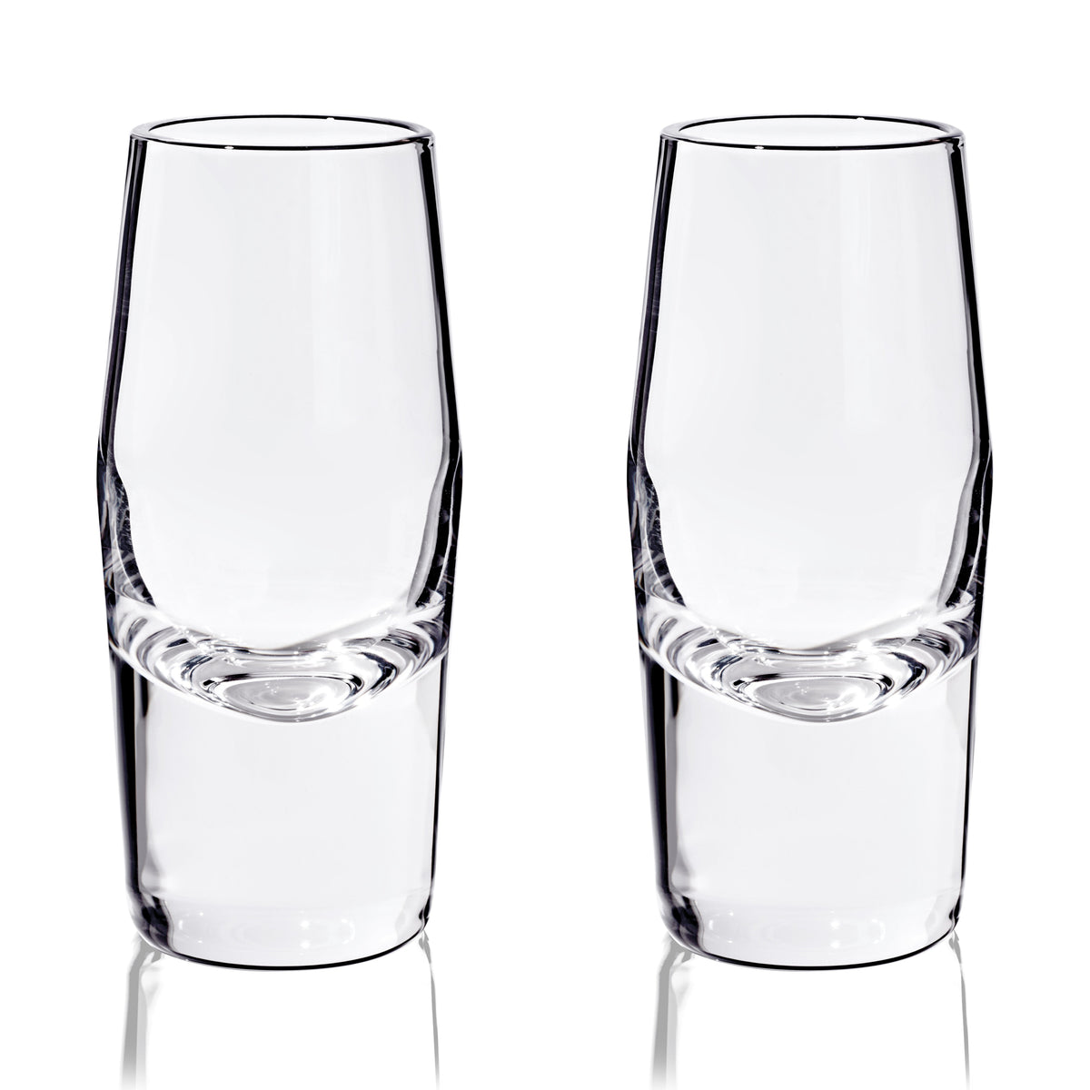 Raye Heavy Base Crystal Shot Glasses Set of 2