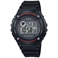 Casio Men's Illuminator Digital Watch with Black Dial - W-216H-1AV