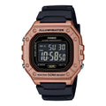 Casio Men's Bronze Digital Sport Watch with Black Strap - W-218HM-5BVCF