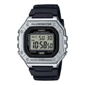 Casio Men's Silver Digital Sport Watch with Black Strap - W-218HM-7AVCF