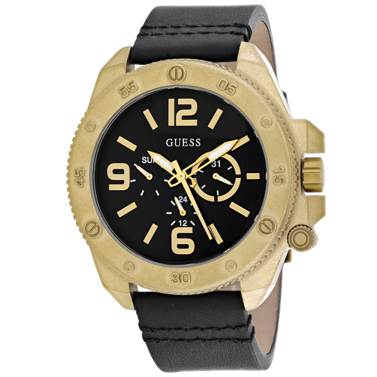 Guess Men's Viper Black Dial Watch - W0659G2