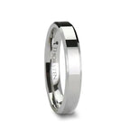CALERA Cobalt Chrome Ring with Beveled Edges and Polished Finish (4mm–8mm)