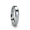 ROMA Women’s Beveled Tungsten Carbide Wedding Ring – 4mm & 6mm