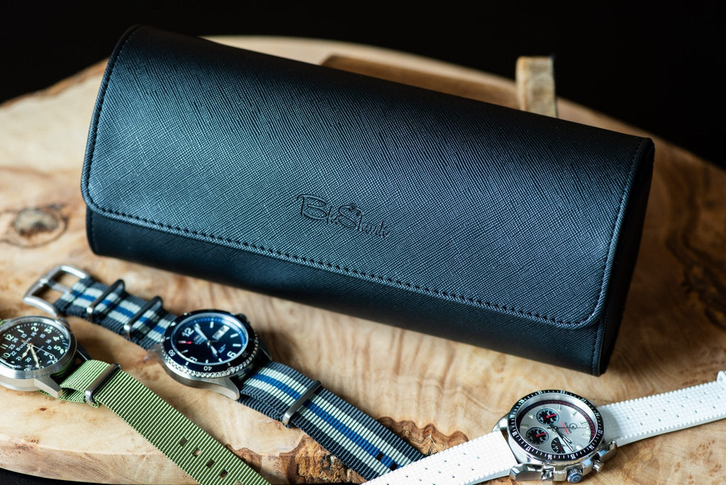 Watch Roll Travel Case - Triple