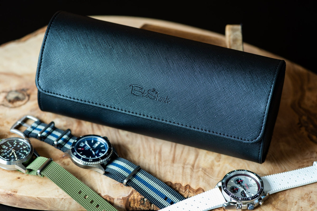 Watch Roll Travel Case - Triple