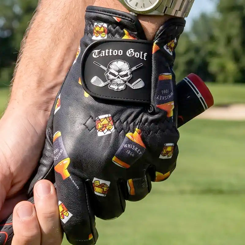 Whiskey Cabretta Leather Men's Golf Glove