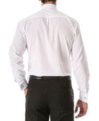 White Clergy Deacon Bishop Priest Mandarin Half tab Collar Dress Shirt
