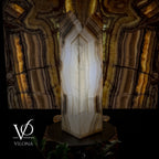 White Ice Onyx Floor Lamp (Live Edge #1)