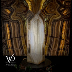 White Ice Onyx Floor Lamp (Live Edge #1)