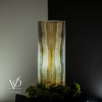 White Ice Onyx Lamp (Exotic Druzy Table Lamp #10)