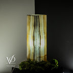 White Ice Onyx Lamp (Exotic Druzy Table Lamp #10)