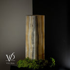 White Ice Onyx Lamp (Exotic Druzy Table Lamp #10)
