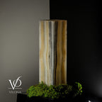 White Ice Onyx Lamp (Exotic Druzy Table Lamp #11)