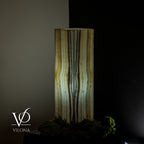 White Ice Onyx Lamp (Exotic Druzy Table Lamp #11)
