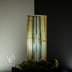 White Ice Onyx Lamp (Exotic Druzy Table Lamp #9)