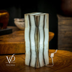 White Ice Onyx Lamp (Exotic Table Lamp #2)