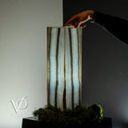 White Ice Onyx Lamp (Exotic Table Lamp #8)